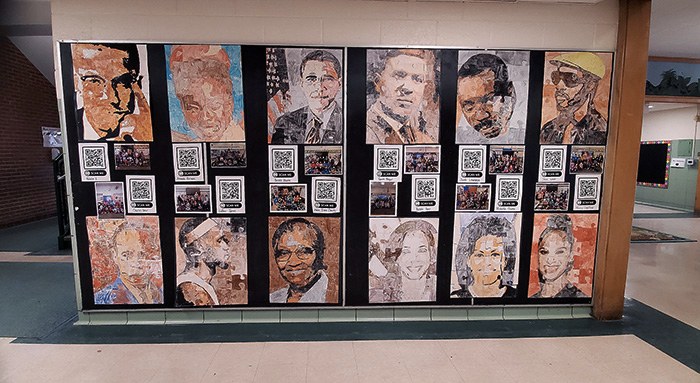 Black history month mural