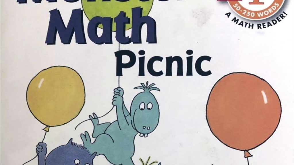 Math picnic written on a colorful background