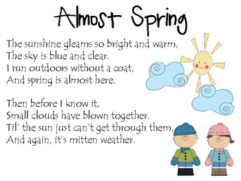 Almost Spring poem