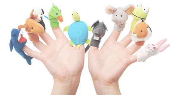 Puppets on hands