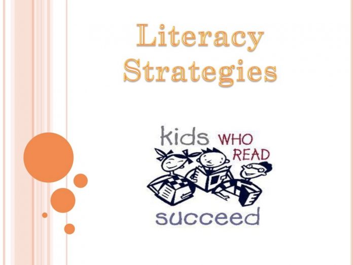 literacy strategies with a depiction of the same
