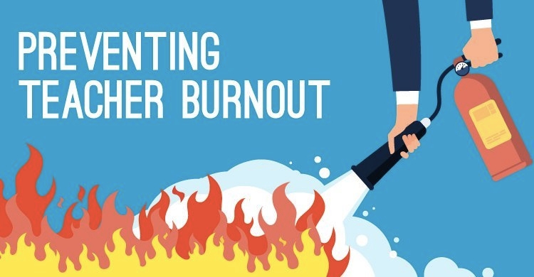 Preventing teacher burnout depiction