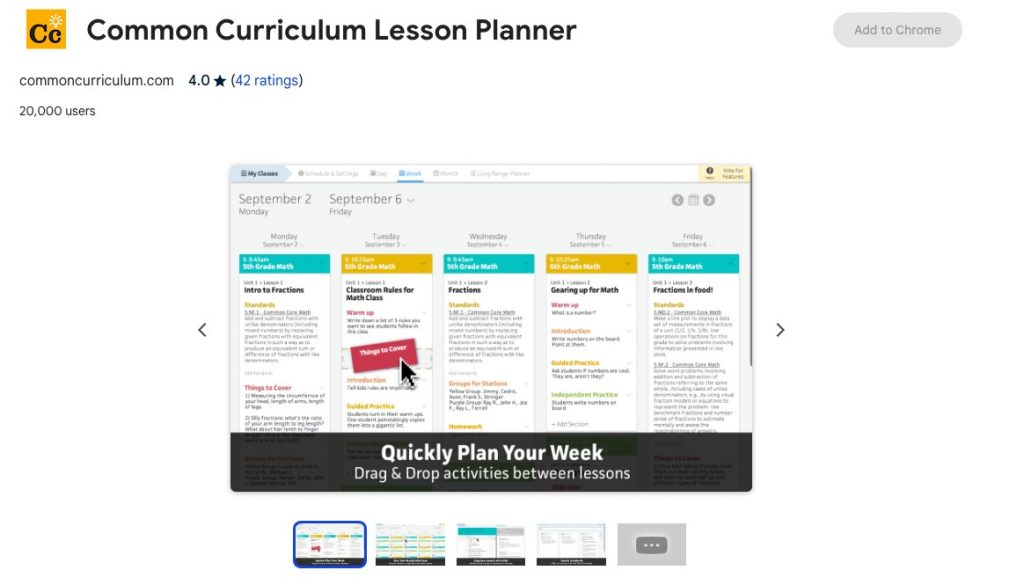 Web page of Common Curriculum