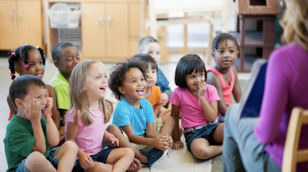 Kids in a classroom