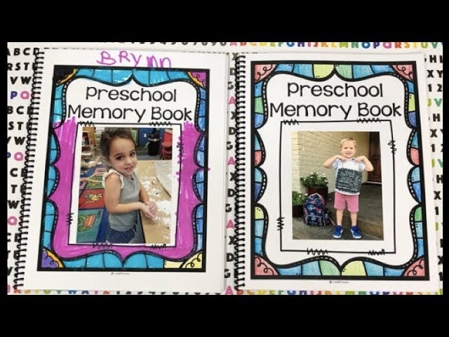 Preschool graduation memory book
