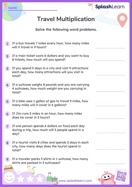 Word problem worksheet