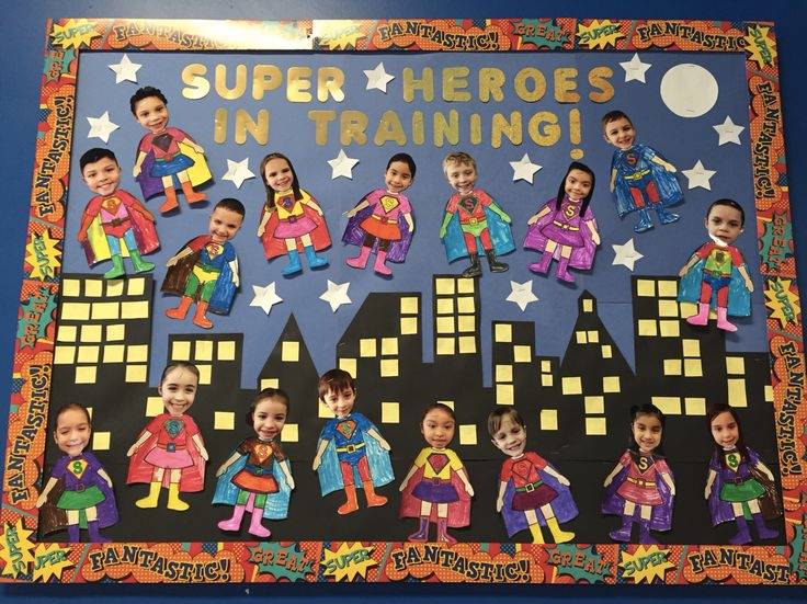 Superheroes in Training board