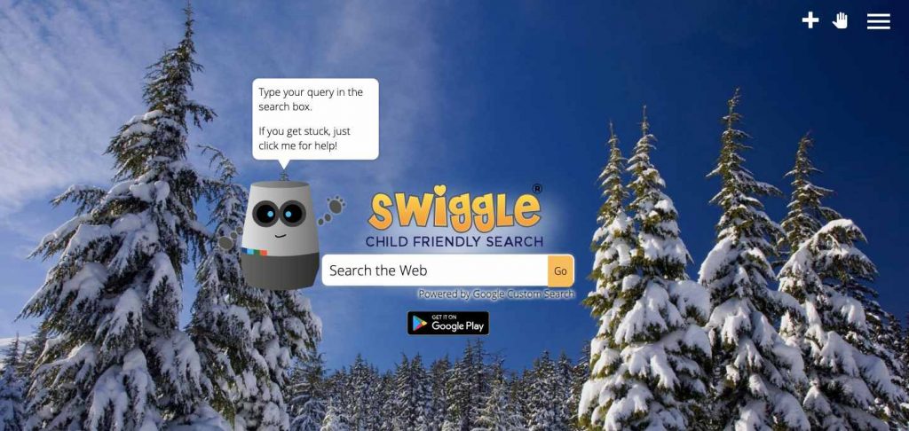 Webpage of Swiggle