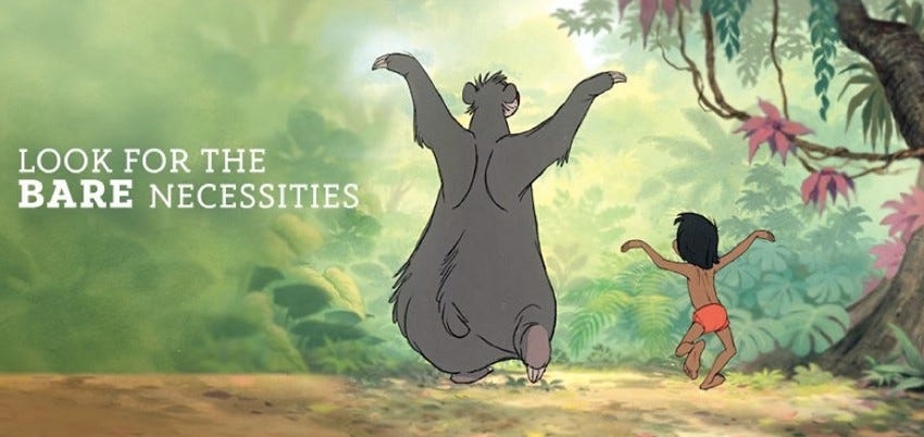 Song cover of The Bare Necessities