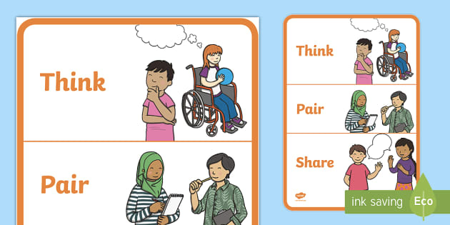 Think Pair Share worksheet