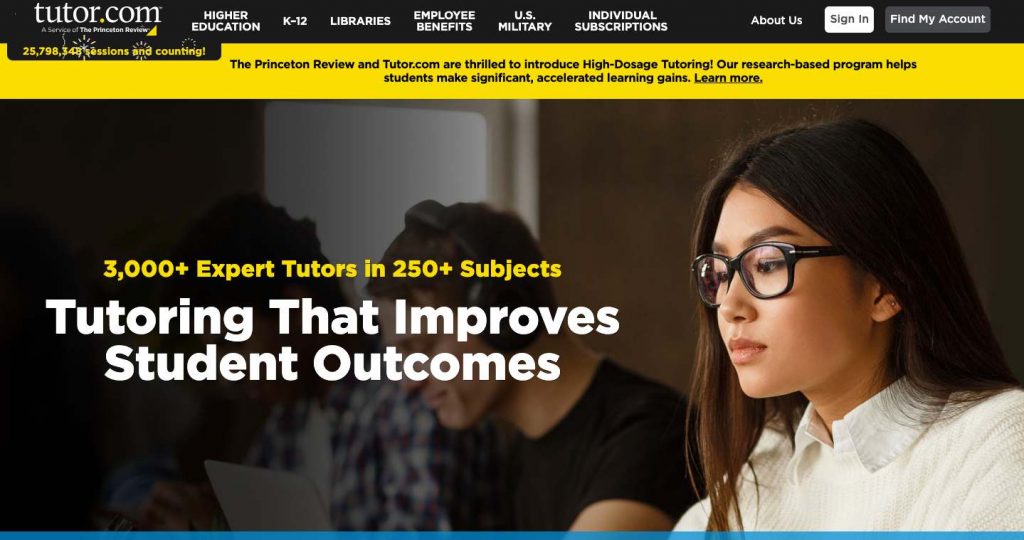 Homepage of Tutorcom