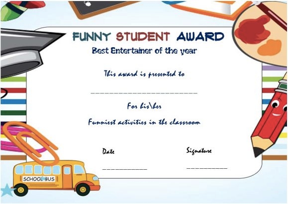 Award certficate