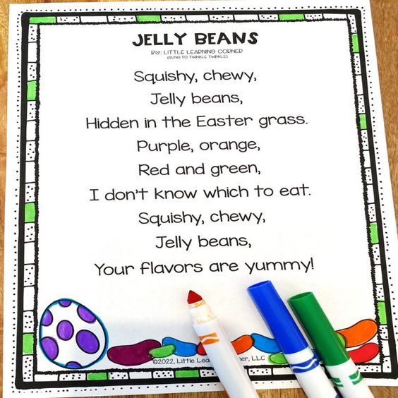 Jelly Beans Easter Poem