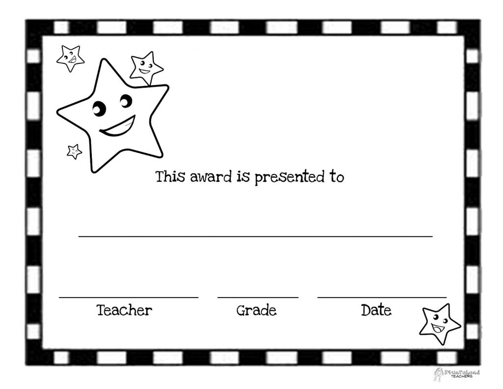 End of the year certificate