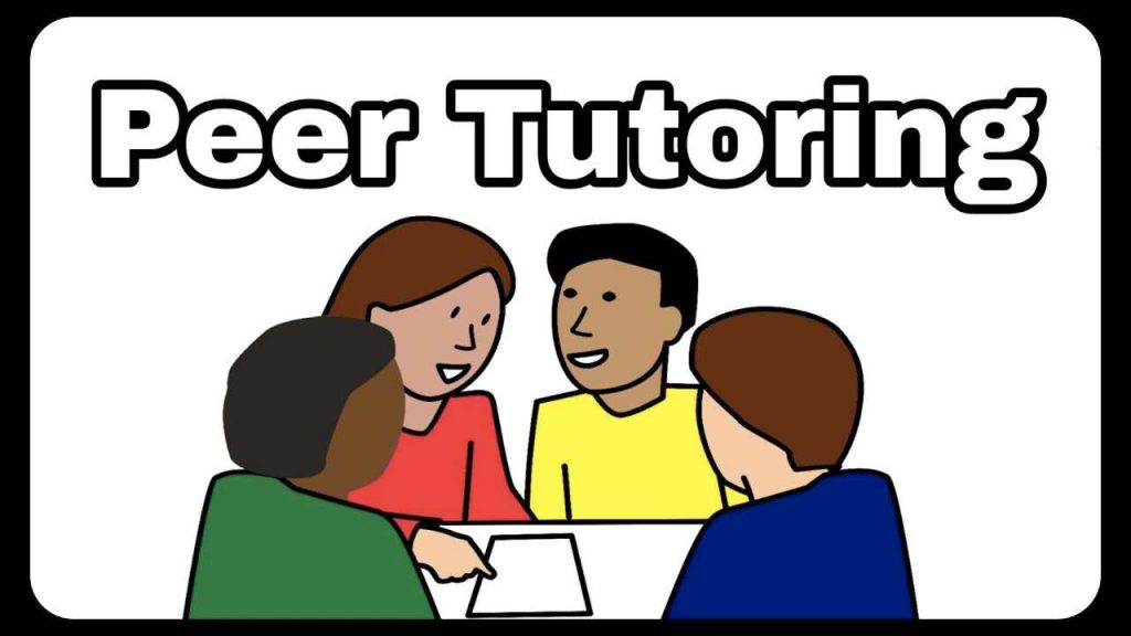 Vector graphics of kids studying together