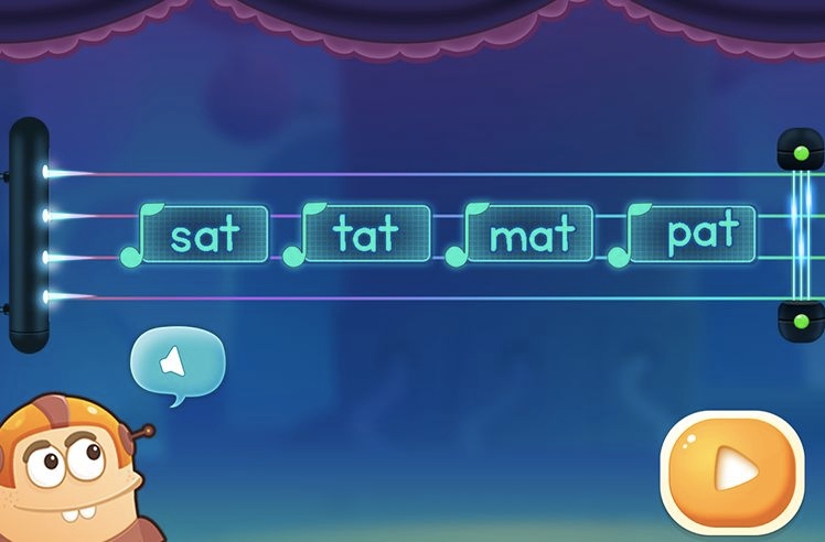 Online rhyming word game