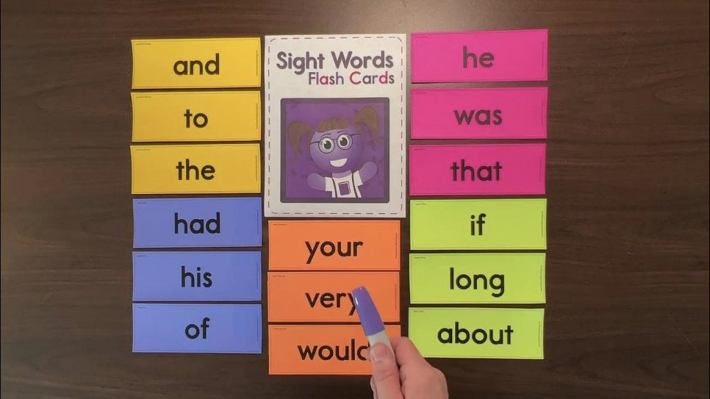 Sight words flashcards