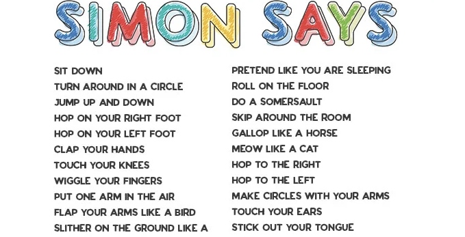 Simon says ideas