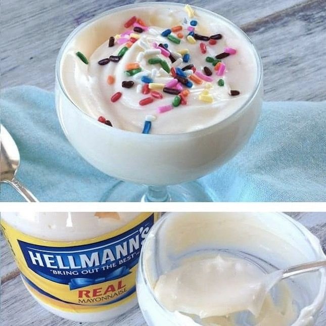 Whipped cream and mayo