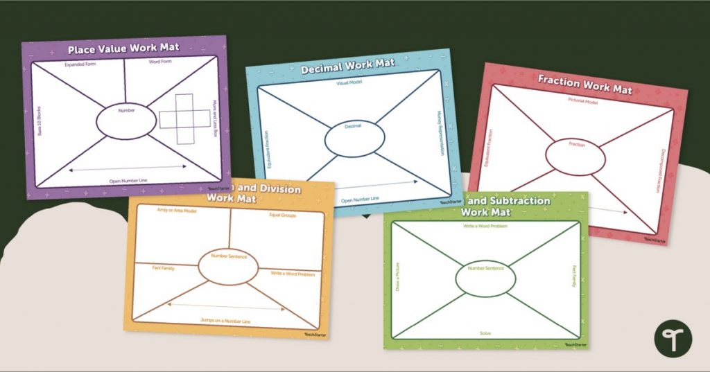 Math graphic organizers