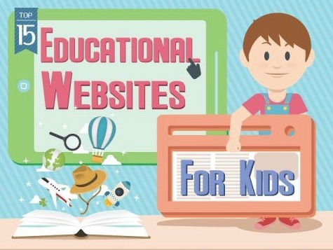Educational websites vector graphics