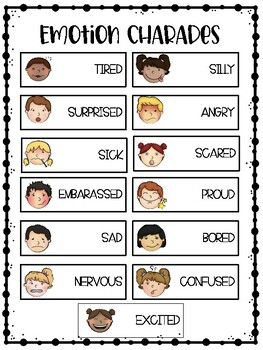 emotion charades chart