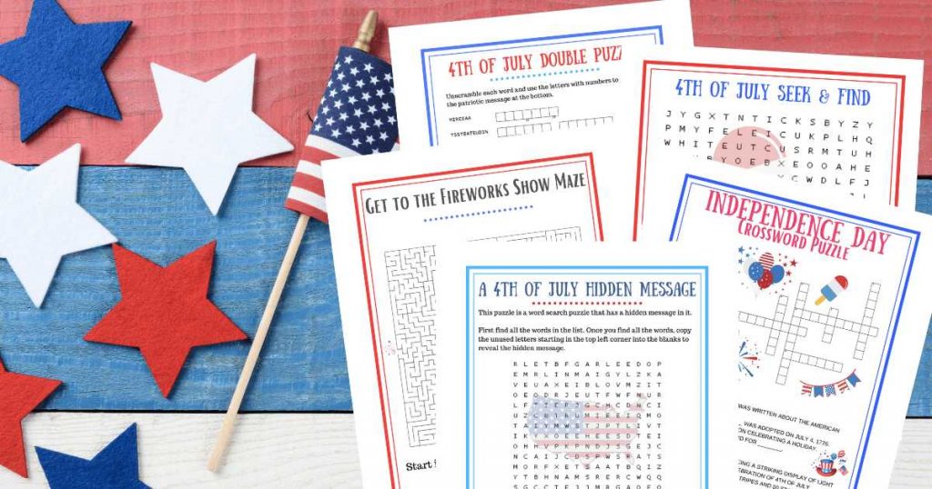 Fourth of july worksheets
