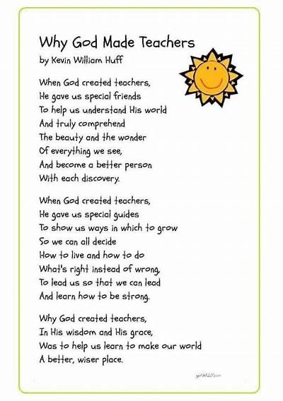 Poem on teachers