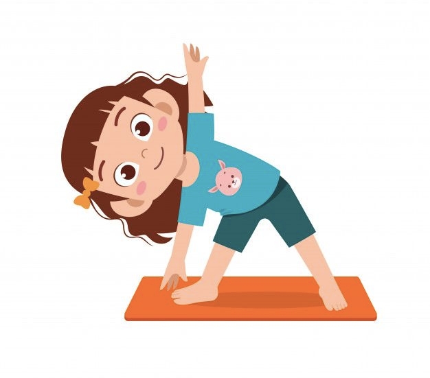 kid doing yoga