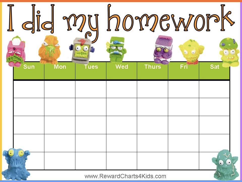Homework chart