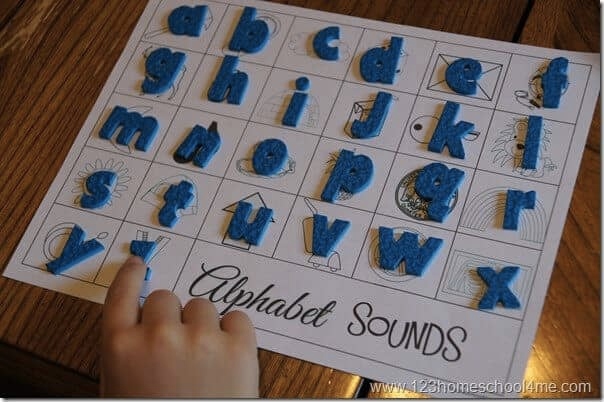 Letter sound bingo
