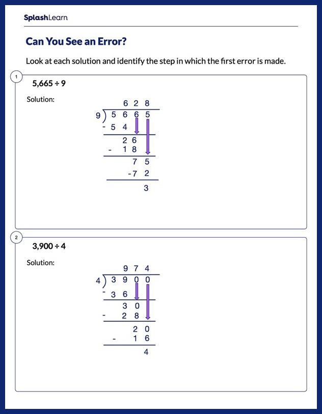 Division worksheet