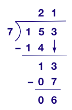 Find the quotient using long division method