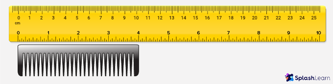 Children's straight wooden ruler