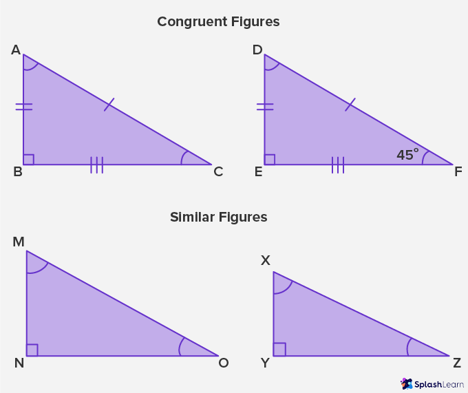 Difference between Congruent Figures and Similar Figures