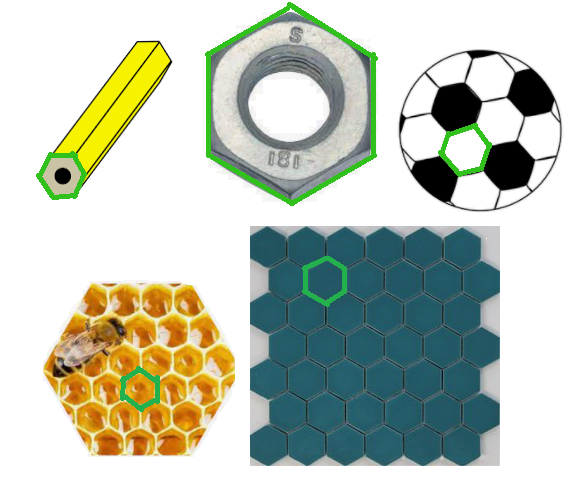 Hexagon Shape - Images, Objects with Examples