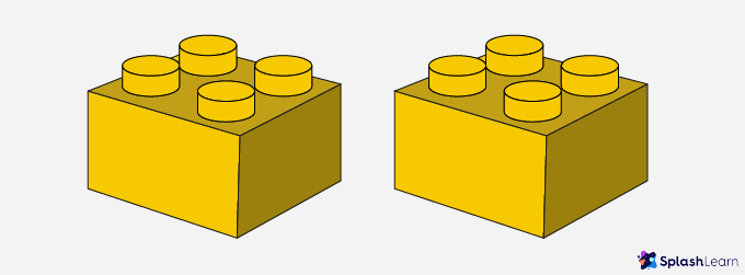 two Lego Bricks as congruent figures