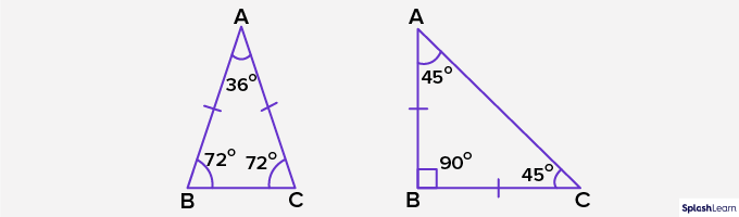 Example of Isosceles Triangle - SplashLearn