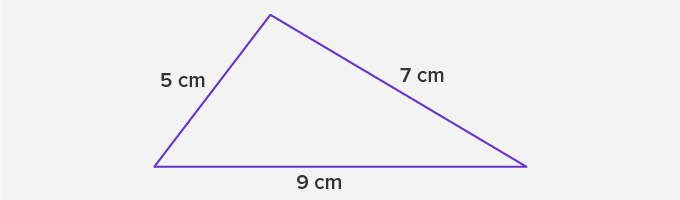 Non-example of an isosceles triangle