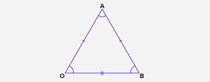 equiangular triangle in nature