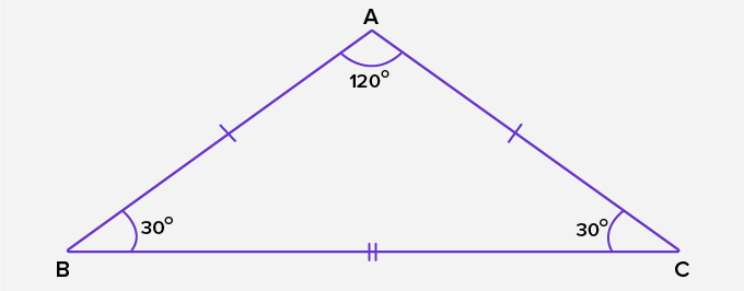 Isosceles obtuse triangle