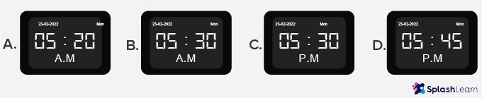 Clocks to show correct time - SplashLearn