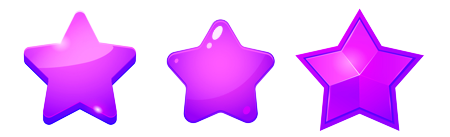 three-purple-stars three purple stars