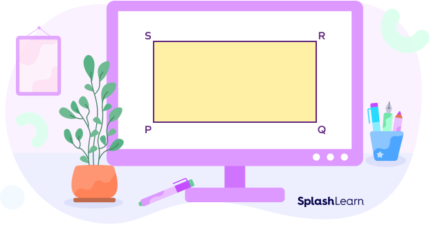 Length, Width and Diagonal in the given Rectangle