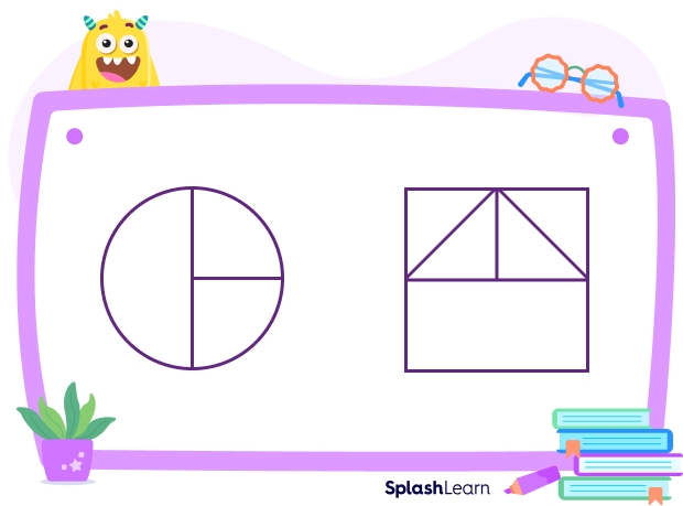 Divide a shape into unequal parts