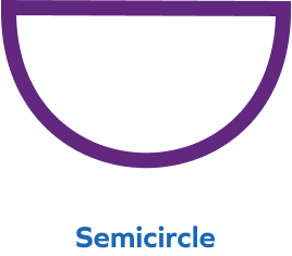 A semicircle A semicircle