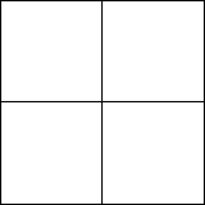 4 Equal Parts of a Square 4 Equal Parts of a Square