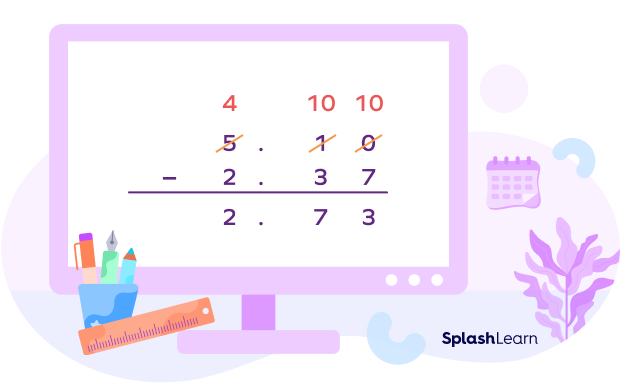 What is Subtracting Decimals? Definition, Rules, Examples, Facts