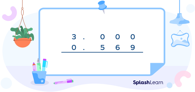 Subtract Decimals by Lining the decimal points