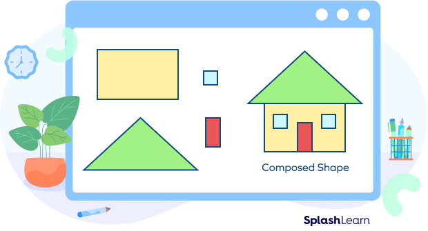 Composing House from Simple shapes Composing House from Simple shapes